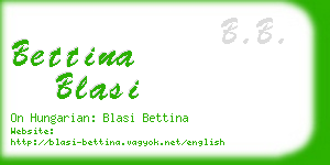 bettina blasi business card